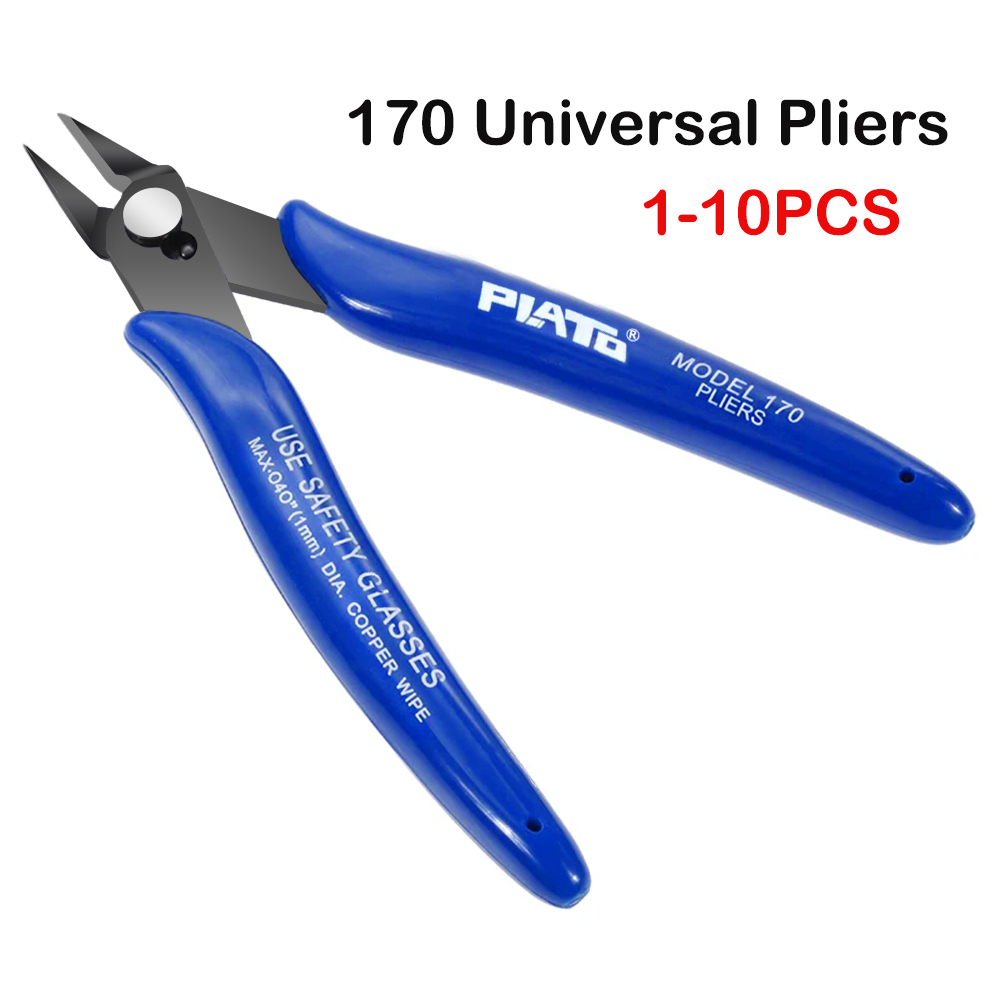 PLATO 170 Blue Flush Cutter Mini Diagonal Cutting Plier Electrical Wire Cable Metal Snips Flush Pliers Convenient Durable Tool
