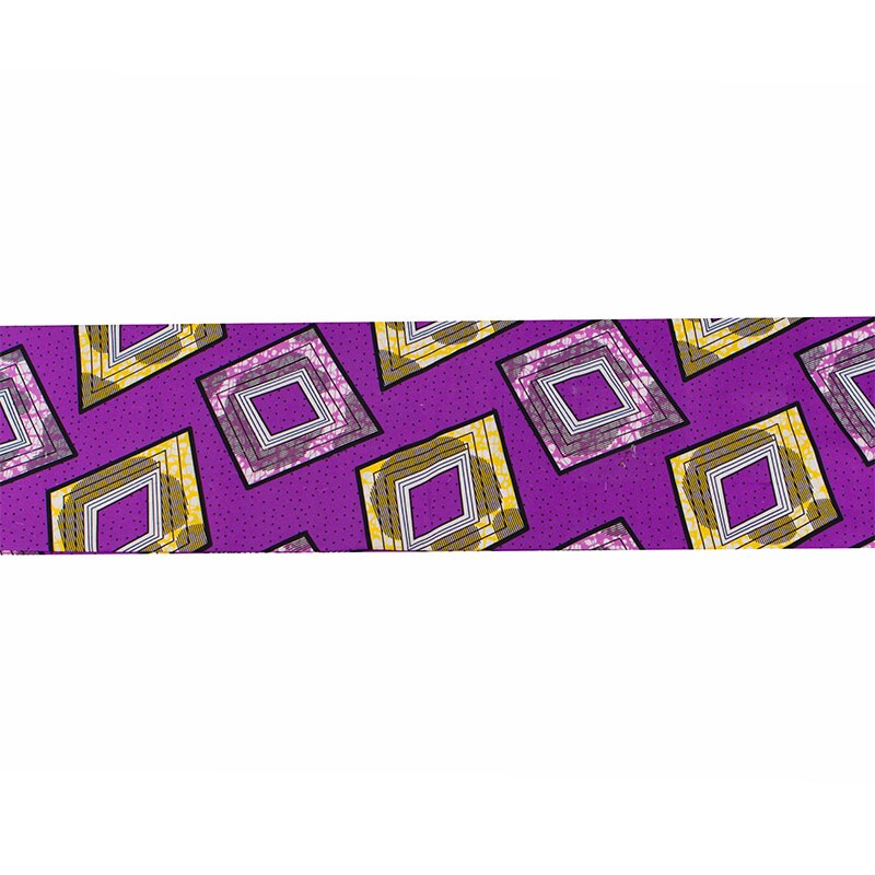Tecidos geométricos de poliéster roxo para vestido africano, novo design em tecido com cera africana, estampa geométrica de ankara, panha, cera real, tecido roxo para vestido africano 2020