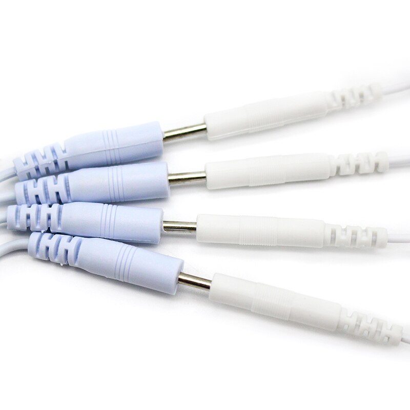 3.5Mm 4 /2 Pins Elektrode Kabel Elektrotherapie Elektrodestroomdraden Voor Acupunctuur Spierstimulator Therapie Massager