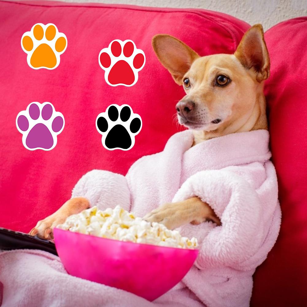 500PCS/Roll Round Paw Print Stickers Dog Paw Print Labels Multipurpose Decoration Supplies Safe Non-toxic