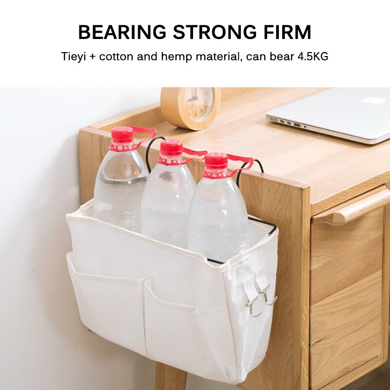 Blöjhållare förvaringsorganisator säng förvaringsväska spjälsäng säng sidopåse hängande caddie säng leksaksfickor spjälsäng tillbehör väska