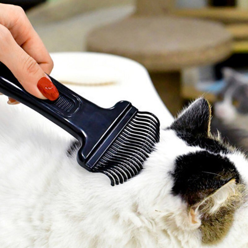 Pet Comb Brush Cats And Dogs Remove Fleas Dense Tooth Shell Rake Comb Has A Massage And Repair Effect On Yellow Hair