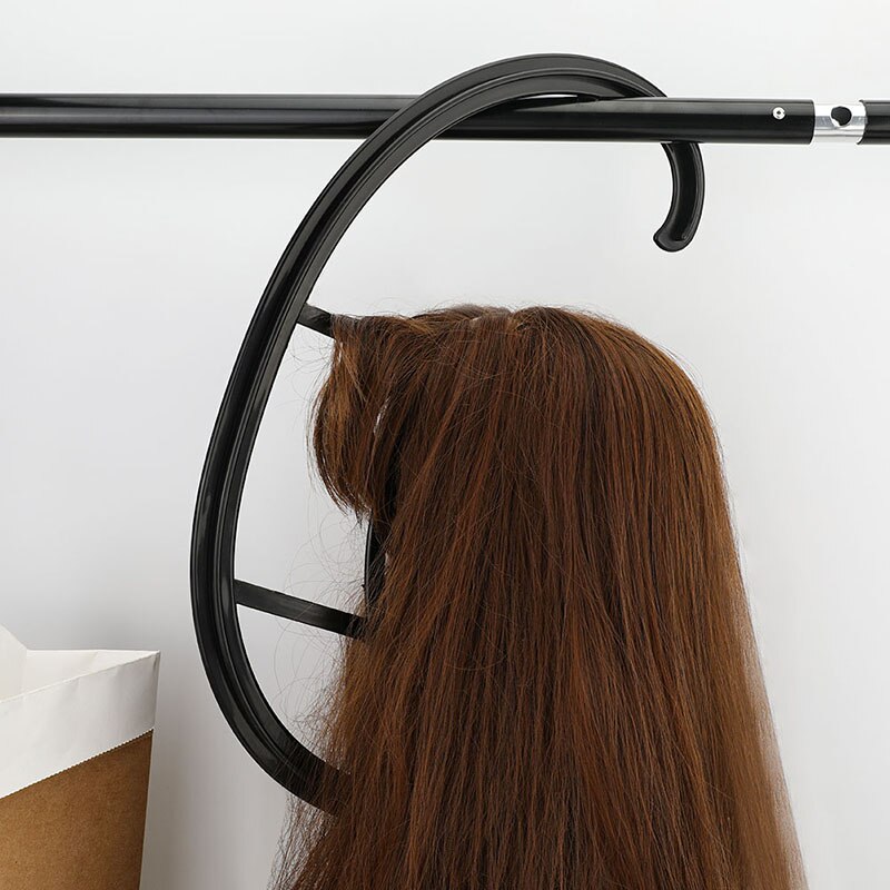 Zwart Duurzaam Pruik Hoed Hanger Houder Haak Haarverlenging Display Pruik Stand