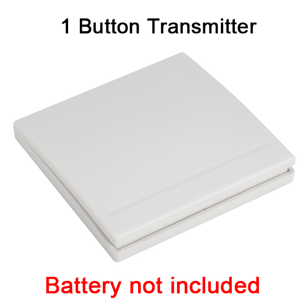 GERMA 86 Wall Panel Wireless Remote Transmitter 1 2 3 Button RF Switch For Light Lamp Bulb Home Living Room Bedroom Corridor: 1 Button Transmitter