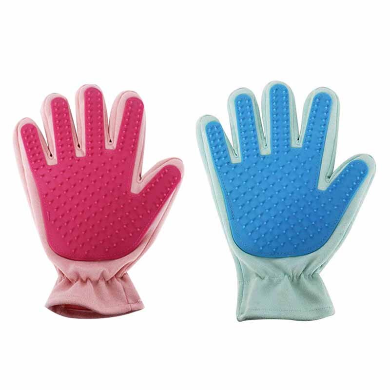 Chien Animal de compagnie toilettage gant Silicone chats brosse peigne desheding cheveux gants chiens bain nettoyage fournitures animaux peignes nettoyage pour animaux de compagnie