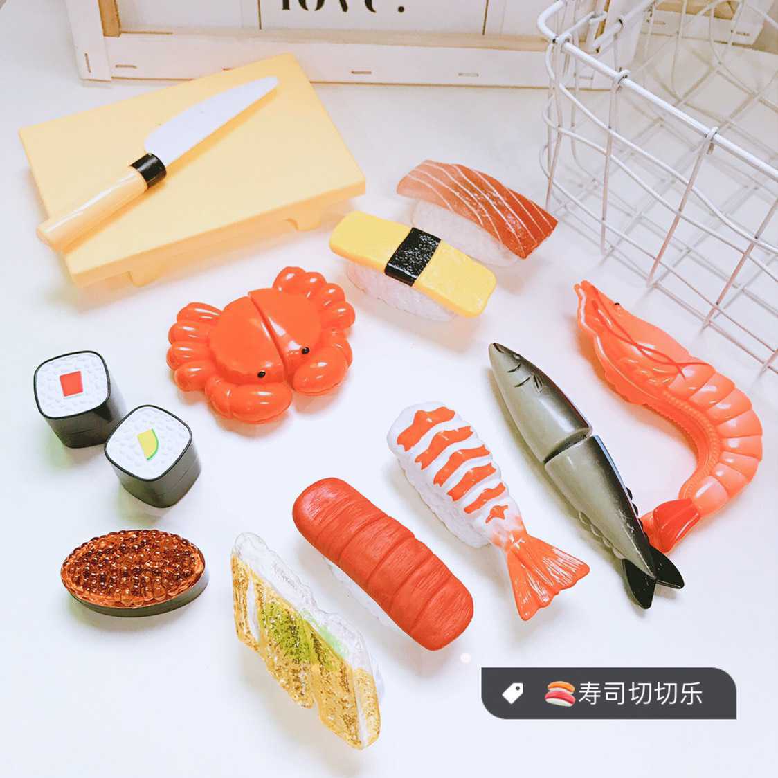 Sushi Affettatrice Modello di Stile Giapponese Sushi Taglio Frutti di cavalla Giochi con il Cibo Modello di Casa Da Cucina Giocattolo: Default Title
