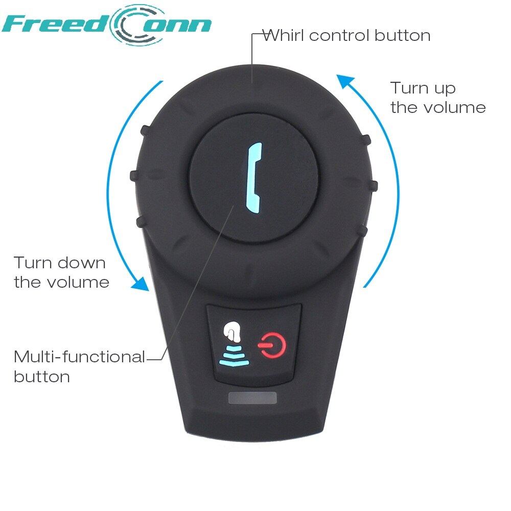FreedConn motorcycle helmet bluetooth intercom helmet bluetooth headset BT Interphone intercomunicador moto FM Radio