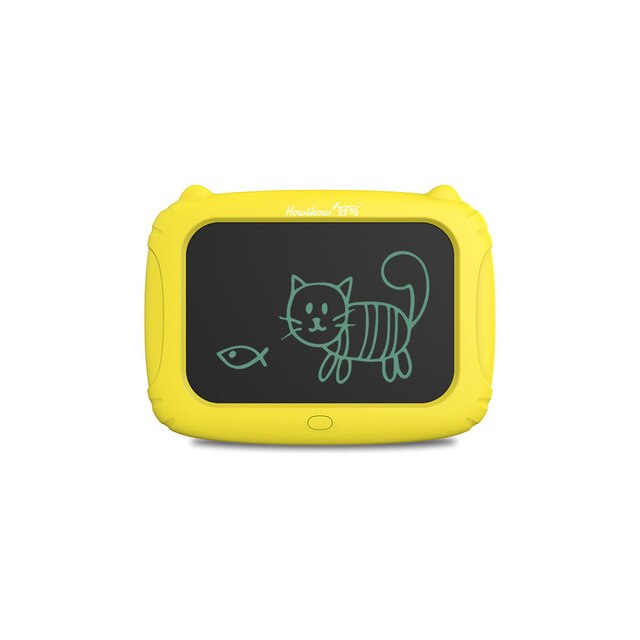 Howshow LCD 10 inch Cartoon Handwriting Board Writing Tablet Original Digital Electronic Graphics Drawing Notepad Stylus mesa: Yellow