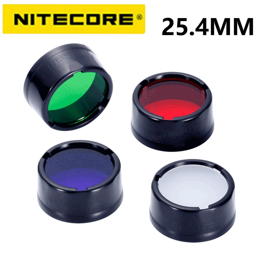 NITECORE – filtre Original NFR25 NFG25 NFD25 pour lampe de poche avec tête de 25.4mm pour Nitecore EA1 EA2 EC1 EC2 MH1A MH2A MH1C