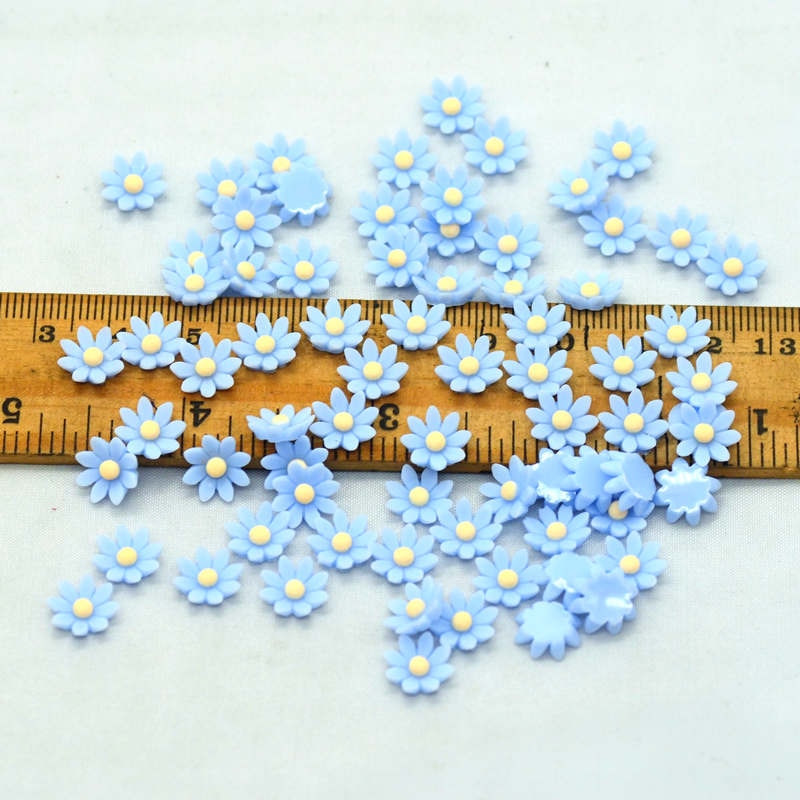 8mm søde harpiks bittesmå flatback blomster | diy håndværk blomster miniaturer | party dekoration blomster | neglekunst dekoration blomster