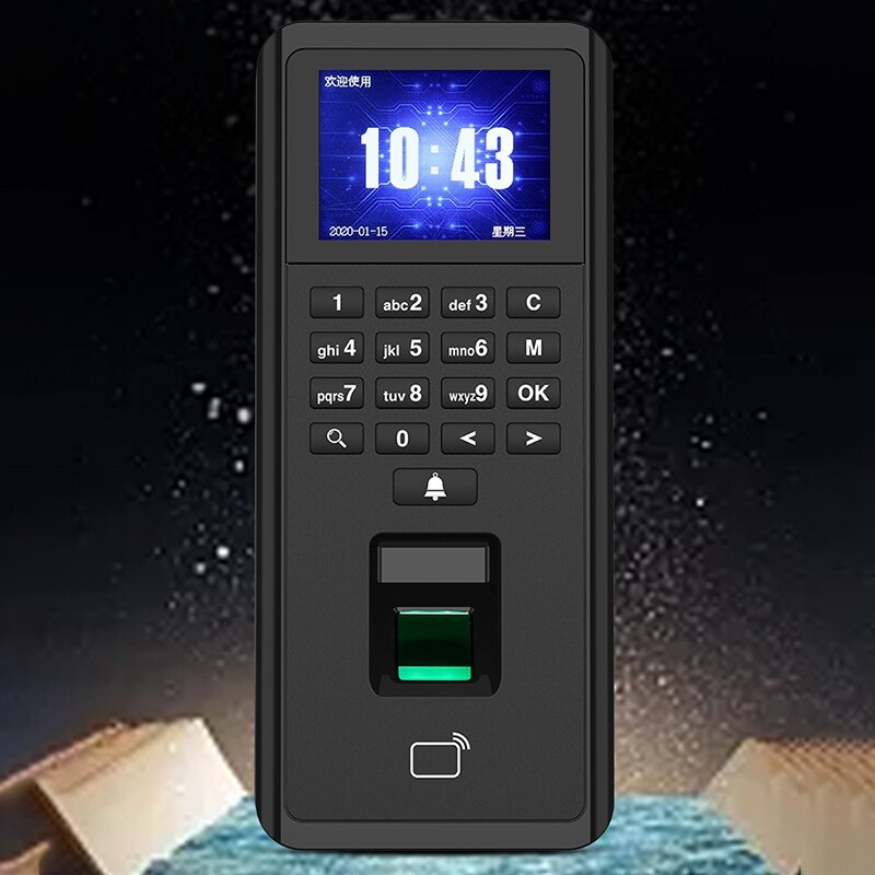 Indoor Access Control and Time Attendance TCP/IP Fingerprint Biometric IP42 Card Reader/Keypad Compatible 1000 Users