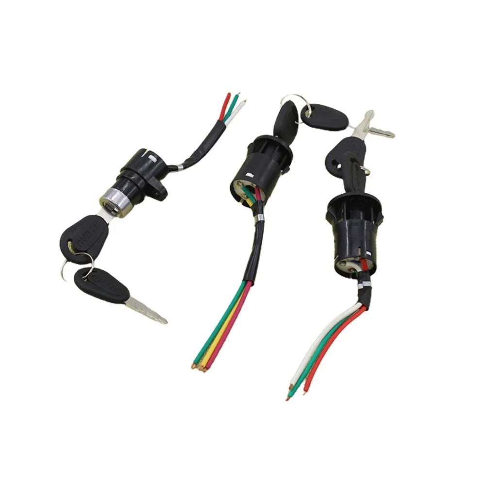 Electric Bicycle Ignition Switch Key Power Lock For Electric Scooter S / M / L Portable Key Power Lock E-bike Components Parts