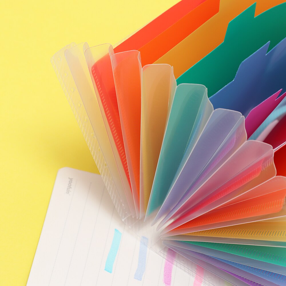A6 Plastic Portable File Folder Extension Wallet Bill Receipt File Sorting Organizer Office Storage Bag Folders Filing Products