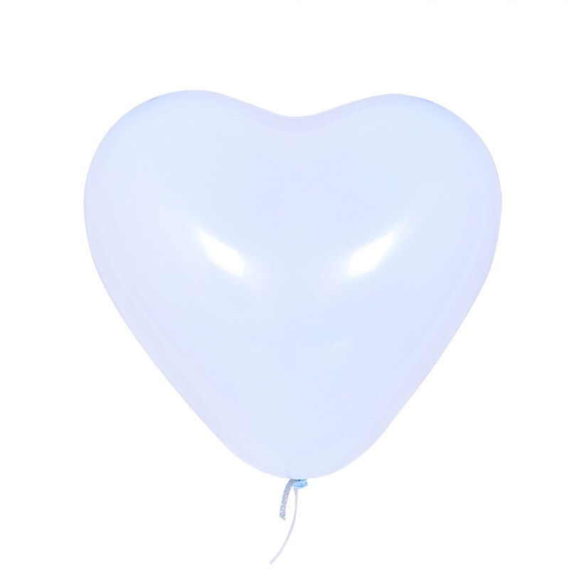 10 stk 12 tommer hjerteballoner macaron farver latex balloner matte farver balloner fødselsdagsfest indretning bryllupsindretning puste global: Blå
