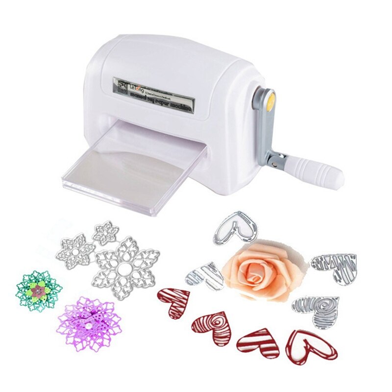 LETONG-máquina troqueladora portátil para manualidades, troqueladora para álbum de recortes, grabado en relieve, tarjetas de papel fotográfico, decoraciones, proyectos hechos a mano