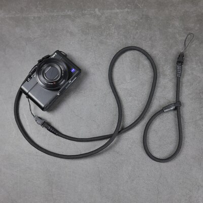 Sterkt vevd nylon tau kamera skulder nakke stropp belte til  rx100 m 6 m4 m5 vi gr2 x100f xf10 m5a gr2 gr3 g7 x 2 lx10 z7 z6 a7 m 3 a9: Svart sett
