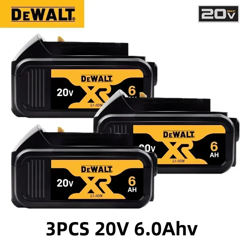 Batterie originale-DEWALT 20V, 6AH, batterie lithium-ion rechargeable, DEWALT, DCB115, DCB118, charge rapide, batterie pour outils DEWALT,