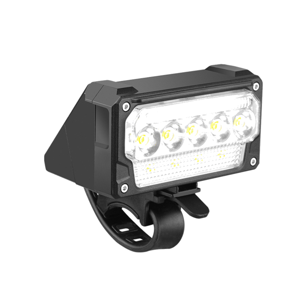 Fietskoplamp Super helder fietslicht Oplaadbare fietsveiligheidslamp 5-niveau dimbare fietskoplamp voor noodgevallen: WHITE