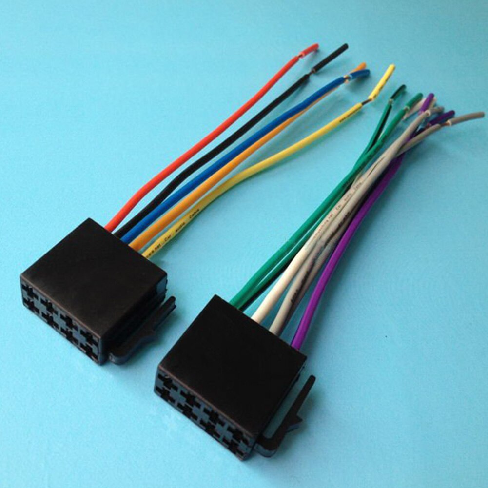 Wire Harness Female Adapter Connector Cable Radio Wiring Connector Adapter Plug Kit for Auto Car Stereo System
