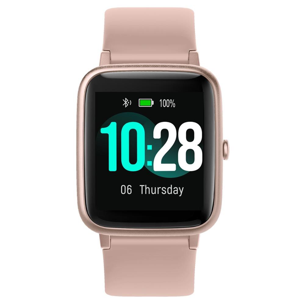 Ulefone Watch Smartwatch 5ATM Waterproof Band Heart Rate Sleep Monitoring For Android IOS: Coral Pink