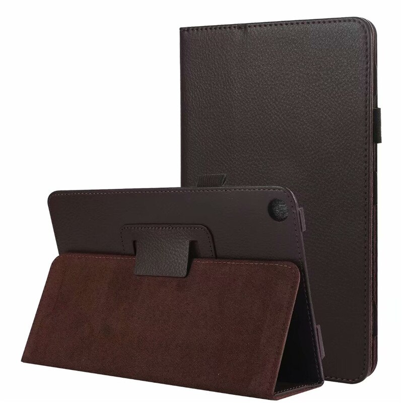 Luksusowe etui do Huawei MediaPad M5 lite 8.0 JDN2-AL00 JDN2-W09 Tablet miękka podstawka pokrywa dla Huawei M5 Lite 8 cal Case Fundas: 02 Brown