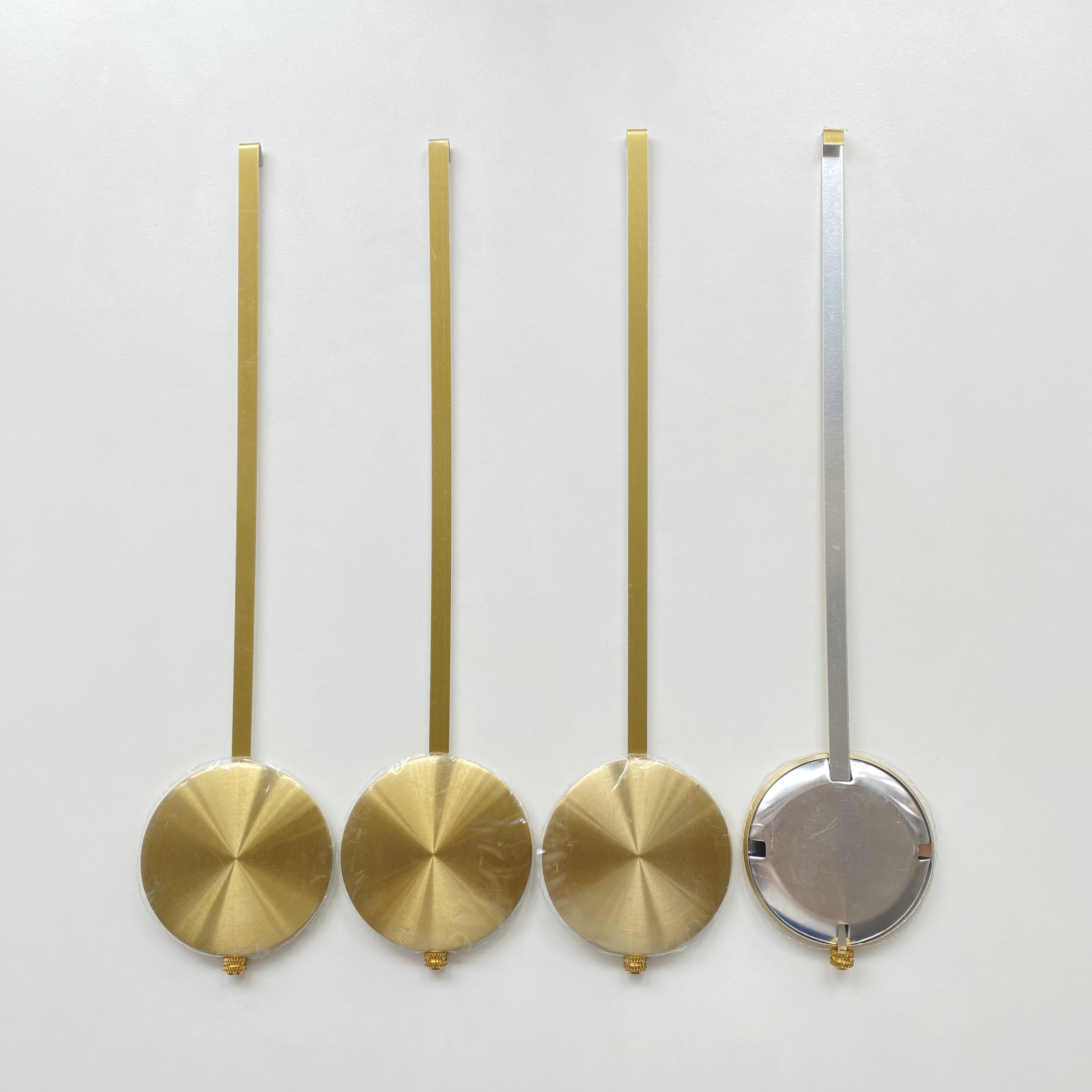 Quartz Clock Swing 30CM Pendulum Metal Bob Hammer Gold DIY Grandfather Wall Clock Repair Kits