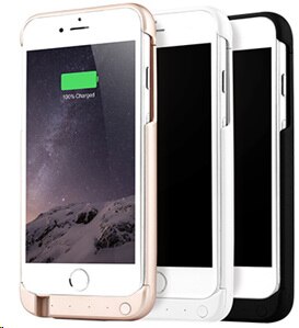Funda y Bateria para iPhone 6 Plus / iPhone 6S Plus Power Case Iphone 6 Plus / 6 Plus S 4000 Mah - Blanco - PRO1485