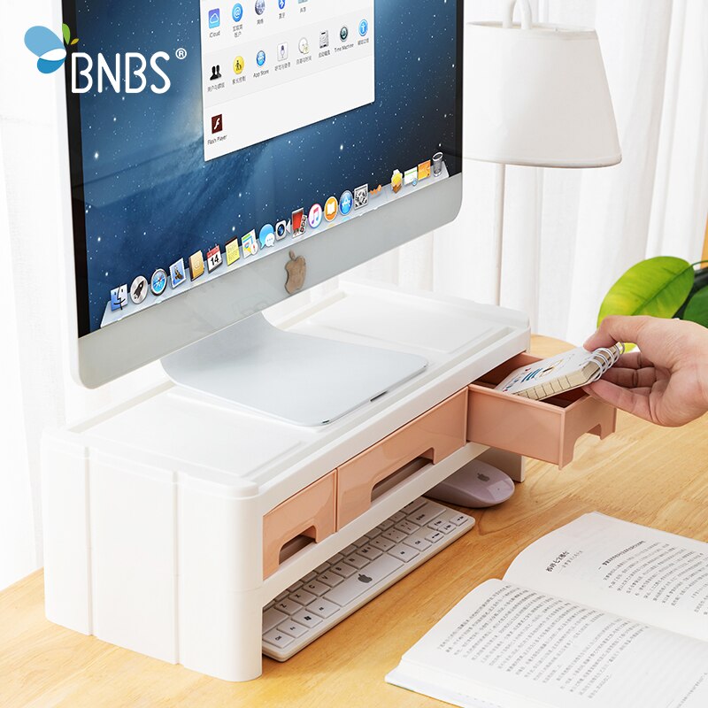 BNBS Desktop Drawer Organizer Storage Cabinet Plastic Chest Of Drawers Cabinet Organiser Computer Keyboard Storage Box