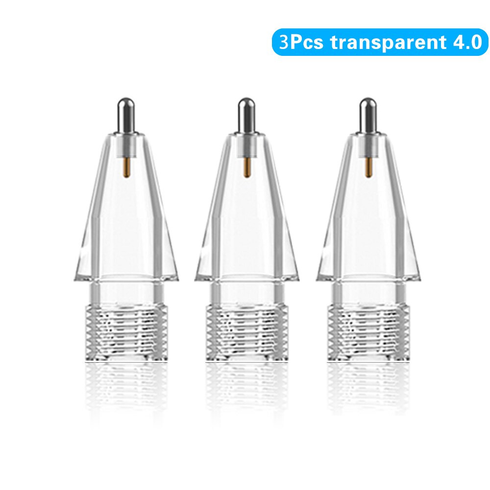 Tip voor Apple Pencil Tip Penpunt voor Apple Pencil 1e 2e Generatie 1 2e Gen Potlood Vervanging Tip 2H 2B 4.0 Transparante Penpunt: Roze