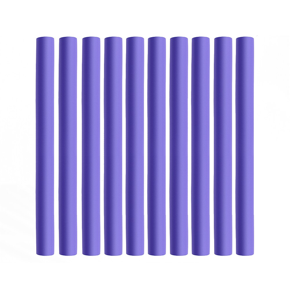 Bâtonnets à friser flexibles et simples, 10 pièces, sans chaleur ni électricité, pour boucler les cheveux, en mousse souple, à la , à faire soi-même: B