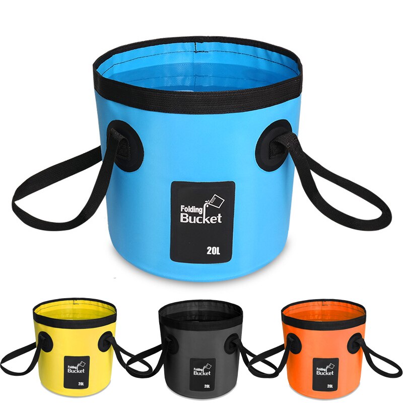 YOUGLE Folding Collapsible Water Storage Bucket Water Container Washbasin For Fishing Camping Hiking 20L