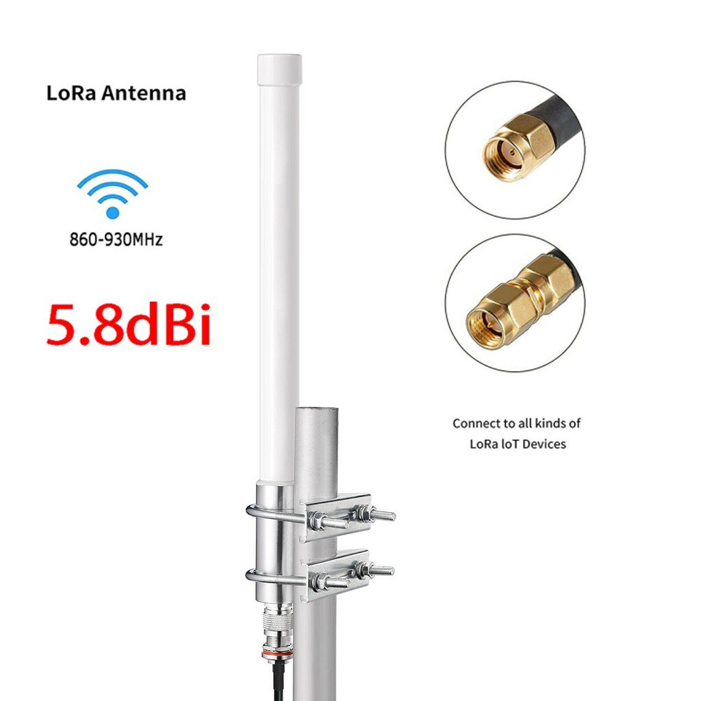 Helium HNT Mining Antenna 860-930MHz For RAK 5.8 DBi Outdoor LoRa Omni Fiberglass Fiber Antenna Kit Helium Hotspot