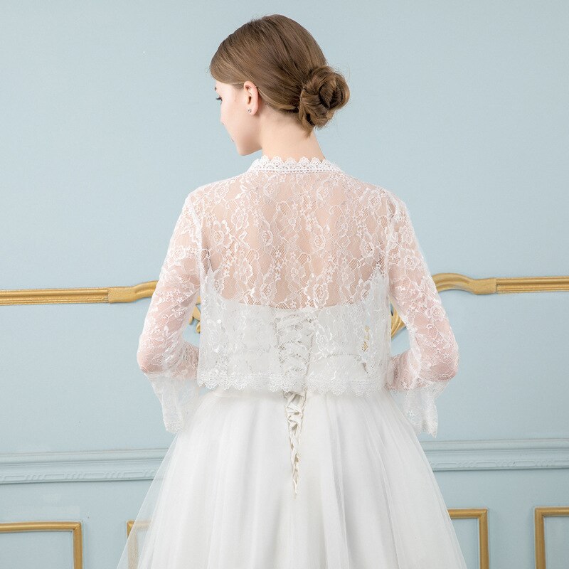 Schwarz Rosa Spitze Bolero Femme Mariage Appliqued Hochzeit Mantel Jacke Braut oben Abend Jacke Für Frauen