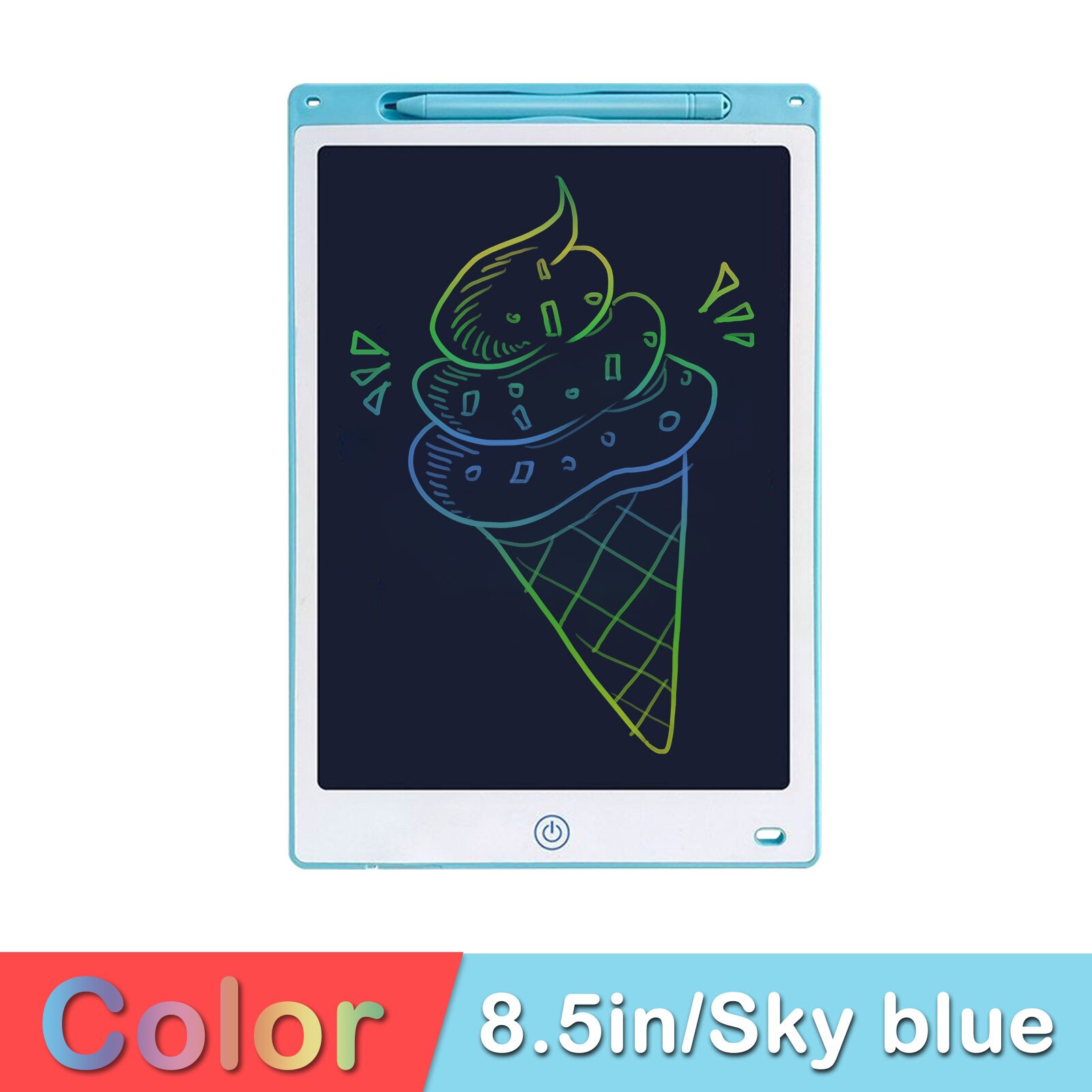 8.5inch LCD Writing Tablet Children&#39;s Magic Blackboard Digital Drawing Board Kids Tablet Painting Pad Educational Toys for: 8.5in sky blue color