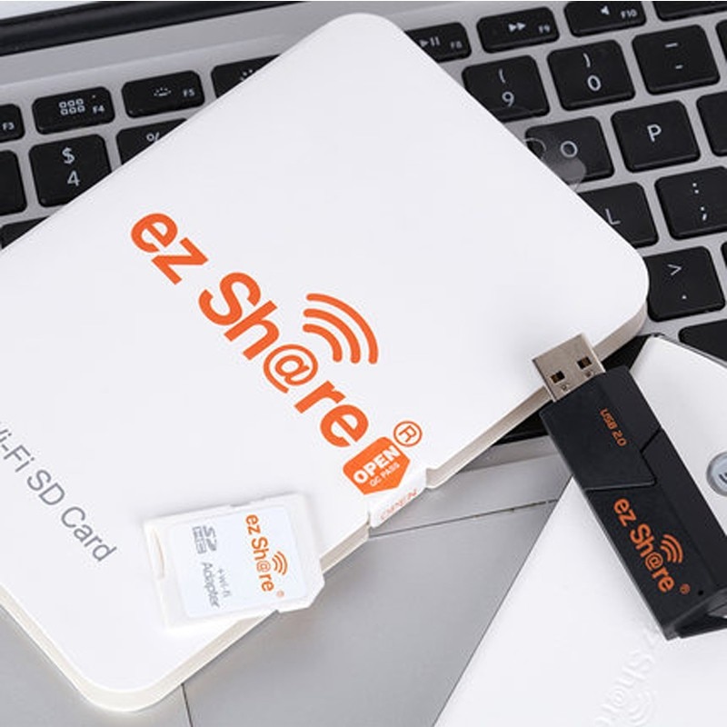 Ez Share-Adaptador de tarjeta Sd wifi class10 sdhc inalámbrico para tarjeta de memoria, lector de flash Micro Sd disponible para canon/nikon/sony DSLR