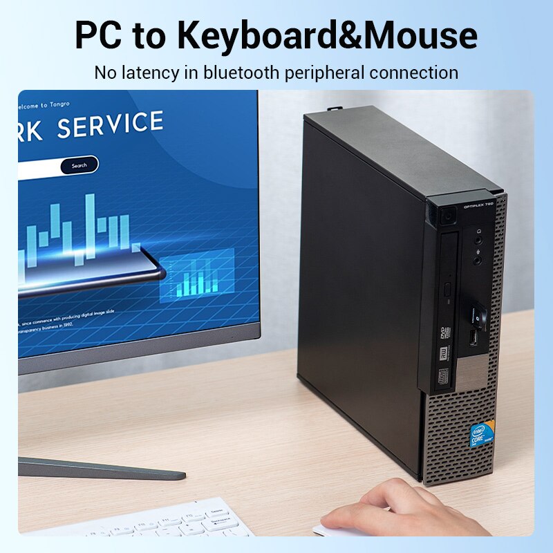 Vention USB Bluetooth-Compatible 5.0 Adapter for PC Mouse Wireless Transfer Receiver Transmitter Dongle for Bluetooth Headphone