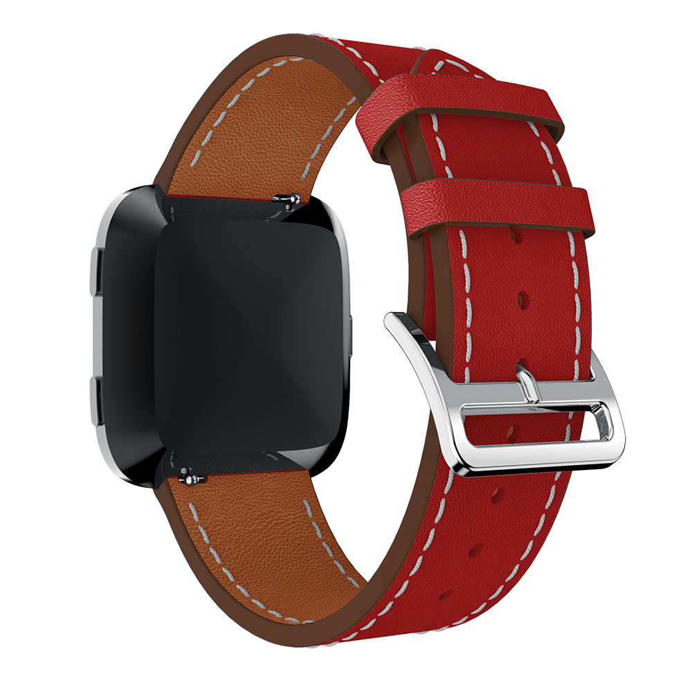 Vervanging Horlogeband Lederen Pols Horlogeband Armband Riem Voor Fitbit Versa Smartwatch Polsband Band