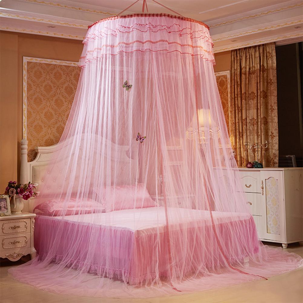 Lichtgevende Vlinder Baby Tent Wieg Netting Paleis Slaapkamer Bed Gordijn Kinderen Meisjes Mantel Klamboe Tenten Decoratieve Luifel: Pink