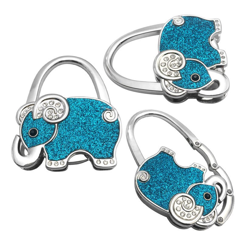 Opvouwbare Tas Hanger Haak Houder Duurzaam Tafel Deur Tas Haak Houder Metalen Olifant Vorm Handtassen Muur Hanger Accessoires