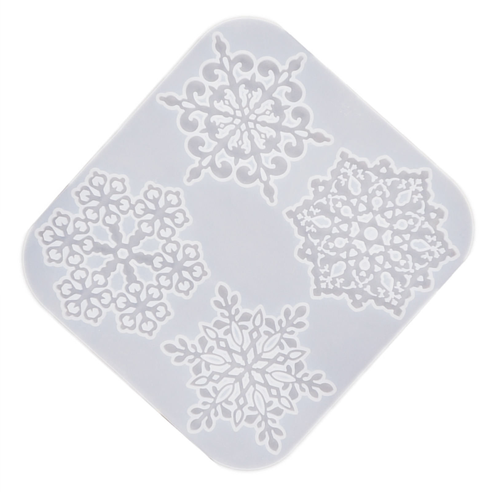 Epoxyhars Mallen Sneeuwvlok Coaster Siliconen Ambachtelijke Casting Mould Hars Mallen Voor Diy Maken Coaster Mallen Art Craft Gereedschap