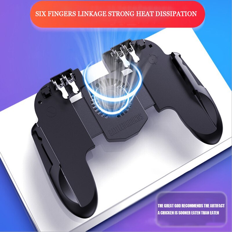 Six-finger chicken eating device wireless Bluetooth game controller game joystick mobile phone is suitable for all models