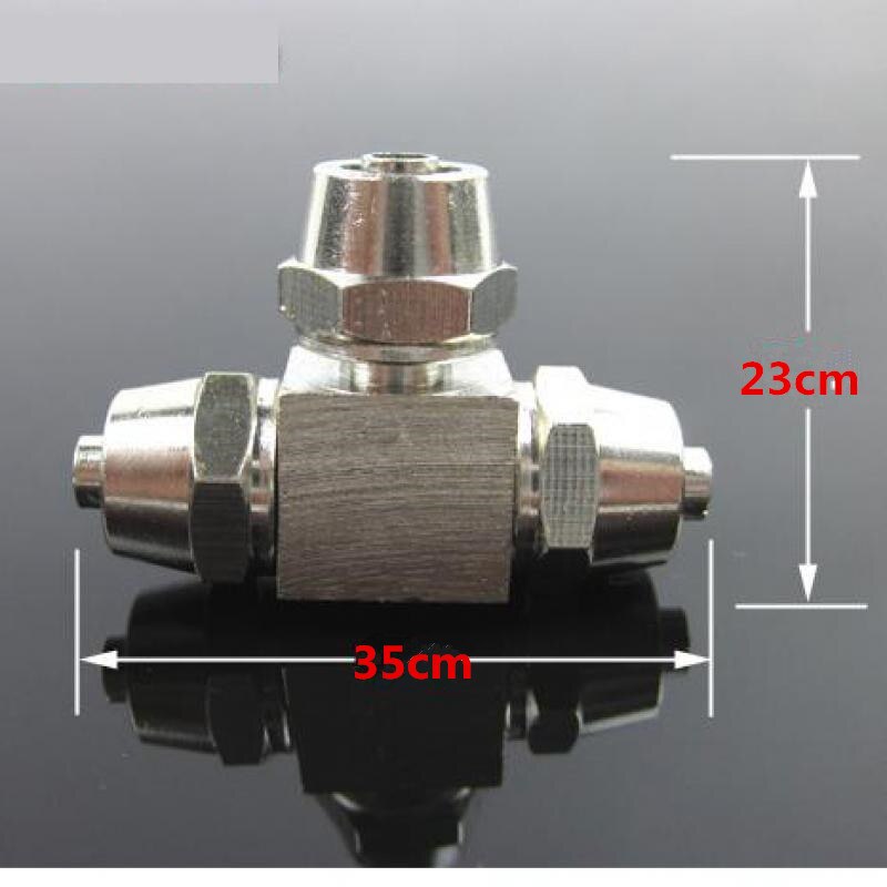 Robinet de connecteur d'air pour Aquarium en acier inoxydable, haute pression bricolage système de Co2, accessoires pour Aquarium, plante d'eau