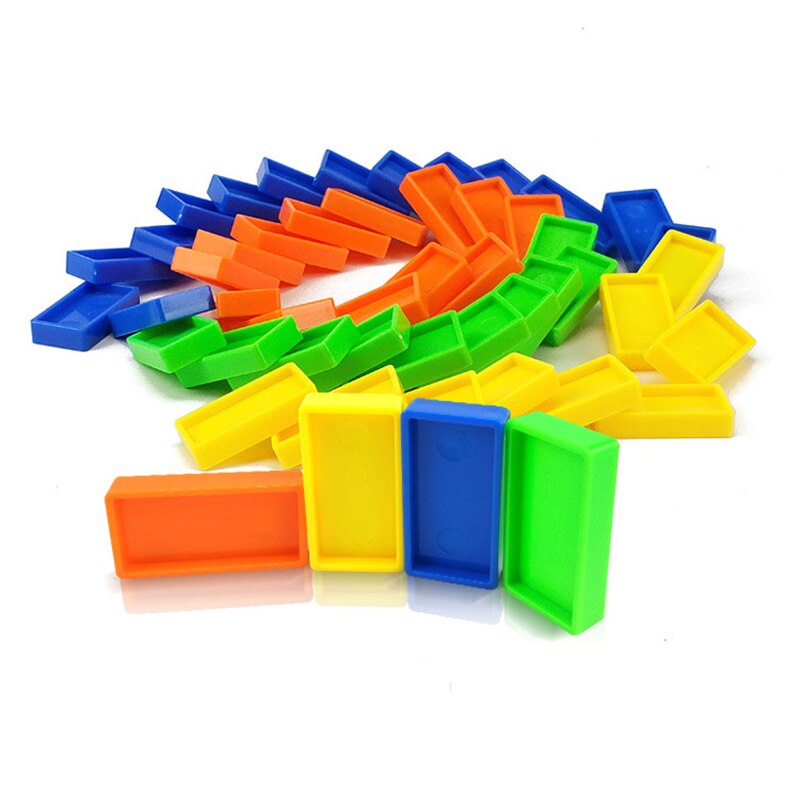 60 stk domino blokke sæt børn sorterer børn tidlige inteligente domino spil undervisningslegetøj til børn plast legetøj