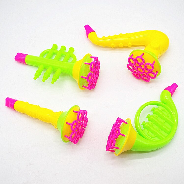 1pcs 15cm Multi Music style Soap Bubble Concentrate stick no liquild Sax Tuba horn kid Gazillion bubbles bar blowing bubble d10