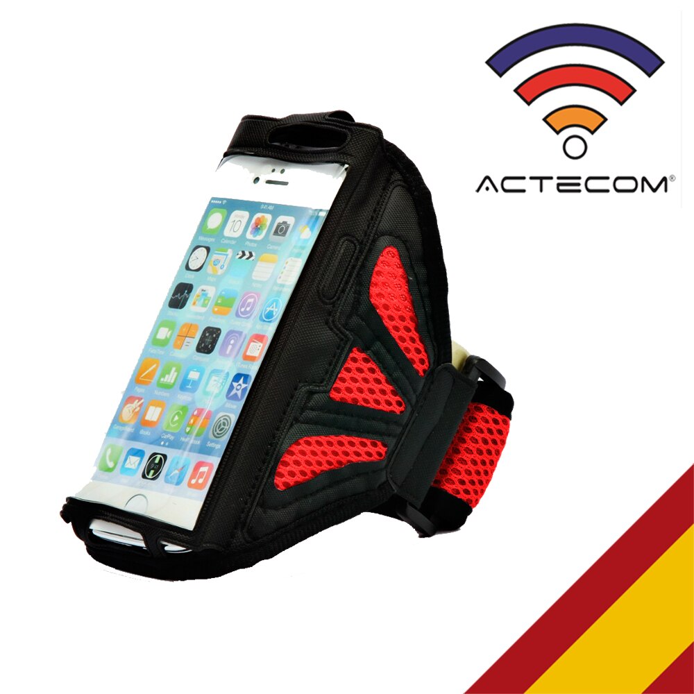 ACTECOM-CINTA de pelo PARA IPHONE SE 5 5S 5C, BRAZALETE deportivo PARA CORRER