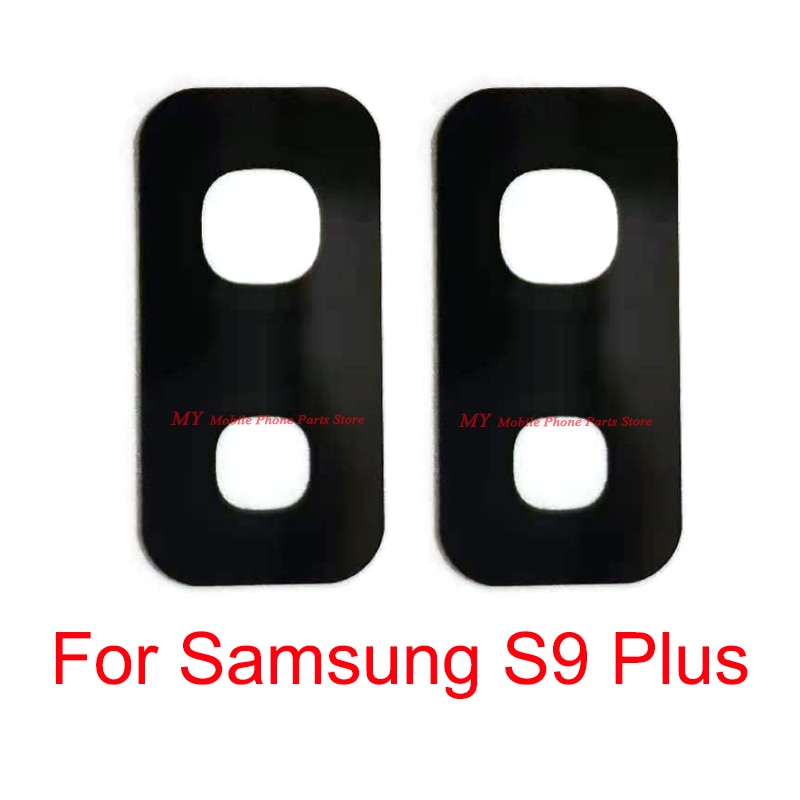 1 ~ 50 Stuks Achteruitrijcamera Terug Glas Lens Voor Samsung Galaxy S9 Plus S9 + Terug Grote Belangrijkste Camera lens Glas Cover Met Sticker