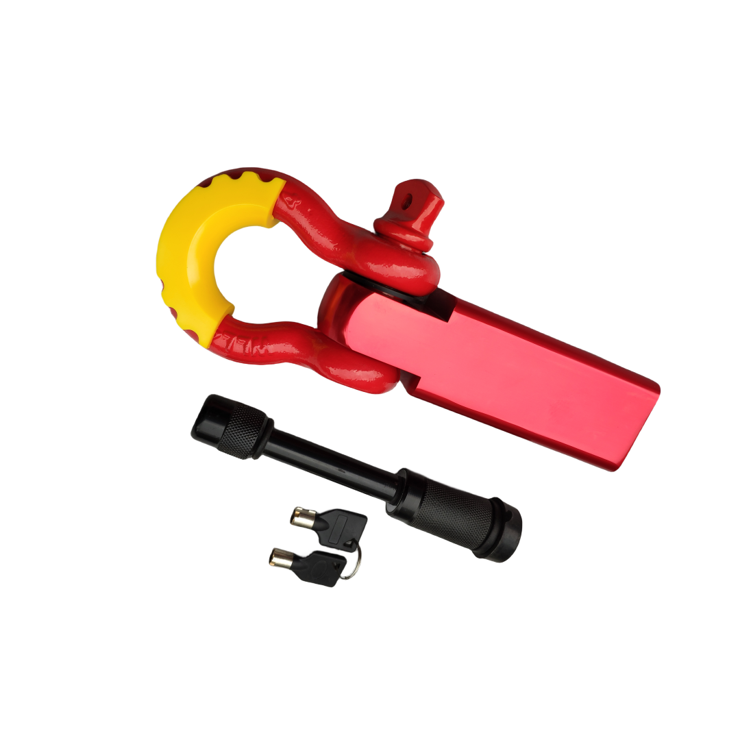 18000 Lbs 2 Inch Shackle Ontvanger Sleepwagen Trekhaak 4X4 Trekhaak: Zilver