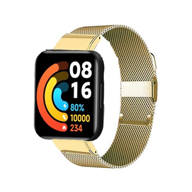 Magnetisk milanese rem til xiaomi redmi watch 2 lite smartwatch correa rustfrit stål løkke til redmi watch 2 lite armbånd