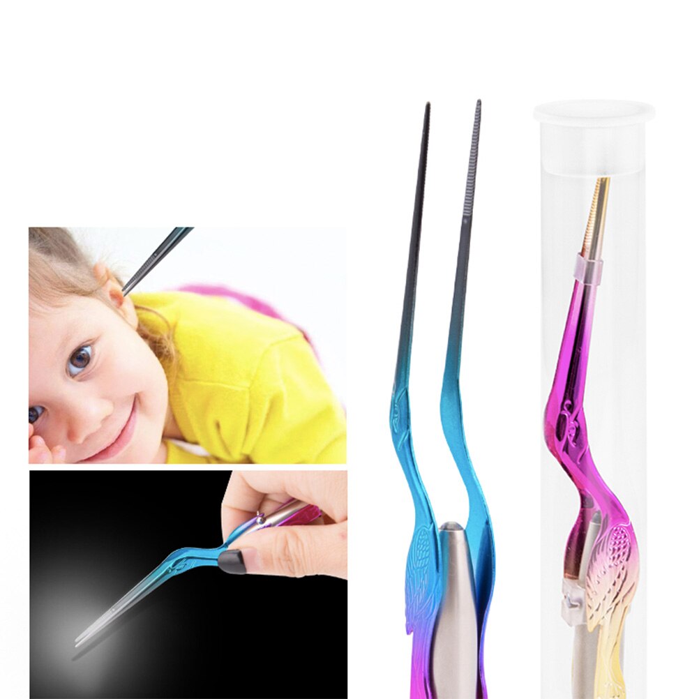 Baby Earpicks Praktische Baby Ohr Reiniger Leucht Earpick Ohrenschmalz Entfernung Earpick Sauber Werkzeug Pinzette Ohr Reiniger mit Lampe