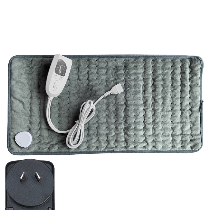 Jet électrique de couverture chauffante, couverture électrique de flanelle de 30 "x 16" avec 6 niveaux de chauffage et 4 réglages de minuterie arrêt automatique,: 8YY604645-DGY-AU